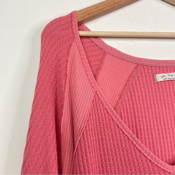 Free People Santa Clara Thermal Slouchy Top in Prairie Rose Size Large, OB967840 - Picture 7 of 16